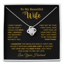 To My Wife Necklace, Gift From Husband, Wife Husband Necklace, Christmas Gift