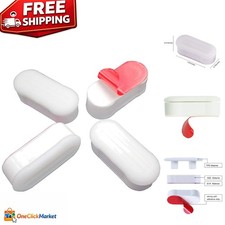 Modern White Bidet Toilet Seat Bumper Set - Fits Most Seats, Easy Install