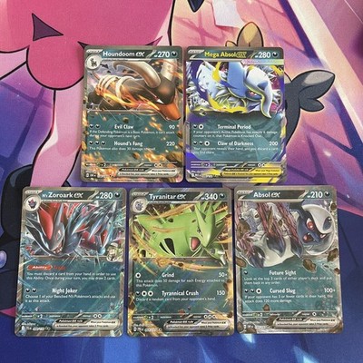 Pokemon TCG | Scarlet & Violet Ex Half Art Darkness Theme Energy X5 Karten Bundle