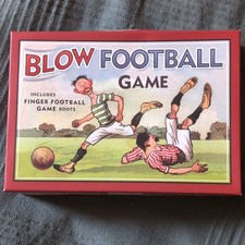 Blow Football Game Sports-Themed Board Game Complete Game Ages 8-11 to 17+