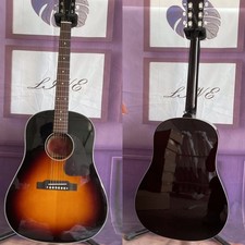 Unbranded J-45 Vintage Sunburst Acoustic Electric Guitar Mahogany Back&Side B1G