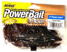Berkley PowerBait 8" Power Lizard Pumpkinseed 8 Count Package SMTZ8-PS