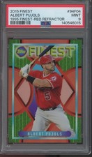 2015 Topps Finest 1995 Finest Red Refractor Albert Pujols /5 Mint PSA 9