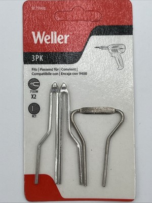 BRAND NEW & SEALED!! Weller 3pc Replacement Soldering Tips - WLTS9400