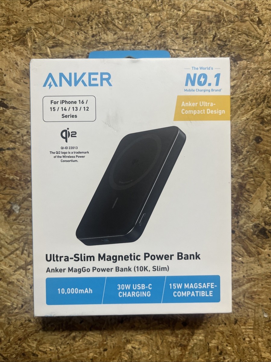 Anker MagGo Power Bank 10000mAh 15W Wireless Magnetic Charger for