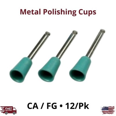 12/Pk CA FG Finishing  Polishing Cups Amalgam Gold Cast Alloys Package Grit
