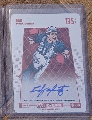 2026 Bo Jackson Battle Arena EMA-12 Gar Edgar Martinez Red Brawl SP Debut Auto