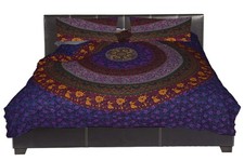 Bedding Set Duvet Doona Quilt Cover Queen/Twin Size Bed Hippie Indian Mandala