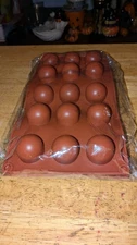 NEW-Palksky 2-Pac Silicone 10-Cavity Molds for Making Chocolate Covered Cherries