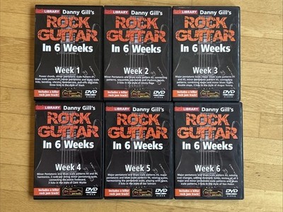 Rock Guitar In 6 Weeks -  6  DVDs LickLibrary Danny Gill