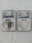 2023-S FIRST RELEASES $1 Morgan and Peace Dollar  NGC REVERSE PF70 2 Coin Set