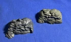 Vintage Marx Fort Apache Hard Plastic Rock Lot of Two Dark Grey