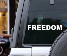 FREEDOM Truck Car Tumbler Vinyl Decal Sticker