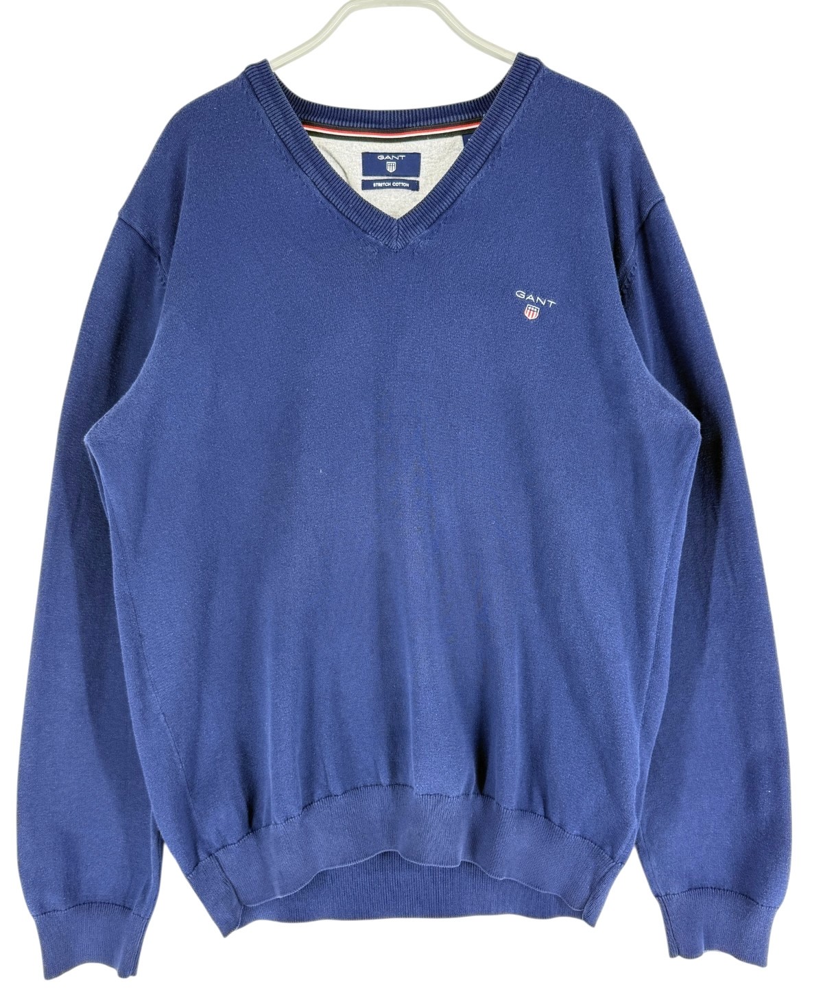 GANT Men V-Neck Stretch Jumper Pullover Sweater Size M