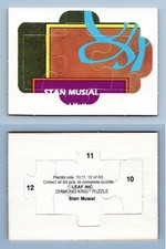 Stan Musial #10,11&12 Donruss 1988 Baseball Diamond King Puzzle Trading Card