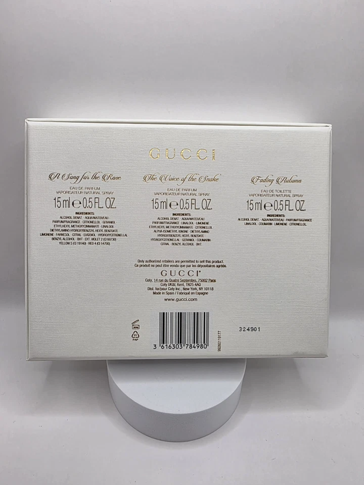 古驰炼金术士花园套装 3×15 毫升旅行装 • 玫瑰 • 蛇 • 秋季 • 罕见 — 第 2/3 张图片