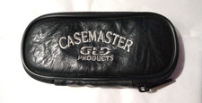 Vintage Casemaster Portable Dart Case Zipper Black Faux Leather Free Shipping 