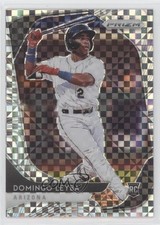 2020 Panini Prizm Power Plaid Prizm 19/75 Domingo Leyba #10 0b2