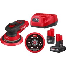 Milwaukee M12 Fuel 6'' Random Orbital Sander Kit 3/16''