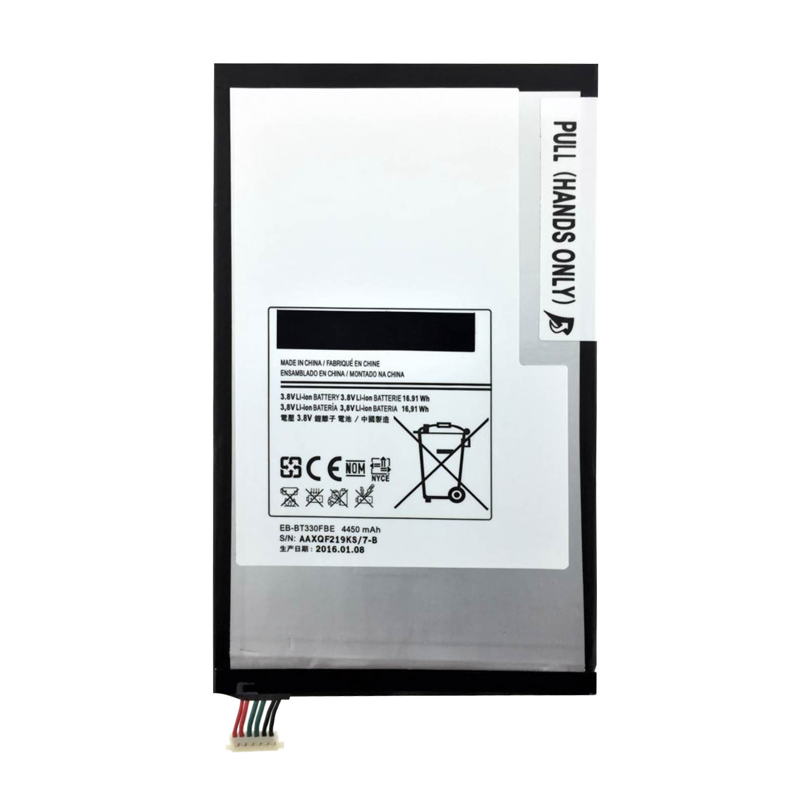 Batterie pour Galaxy Tab 4 8.0 T335 pièce de rechange interne 4450mAh tablet - 2