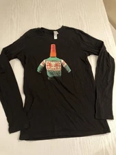 Maker's Mark It's Going To Get UGLY CHRISTMAS T SHIRT Long Sleeve Size Small