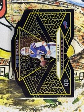 2019 Obsidian Josh Allen /10 Vitreous Electric Etch Yellow Bills