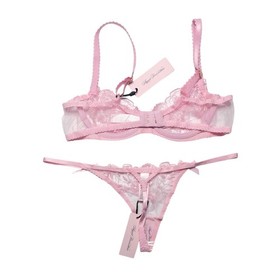 Agent Provocateur Jayce Plunge Underwire Bra 3 Piece Set Baby Pink Size 34B