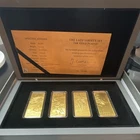 Virtual Coin Association Lady Liberty Set 2023 24K Gold Gilded Bars 4 oz Silver