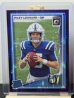 Front of 2025 Panini Donruss Optic - Purple Shock Prizm Riley Leonard #255 (RC)