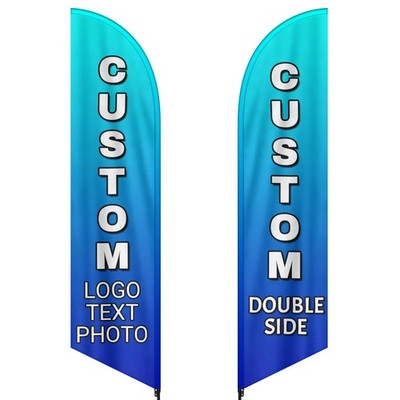 Custom Feather Flag Business Bulk Personalized Advertising Your Logo Banners