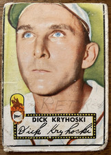 1952 Topps #149 Dick Kryhoski St. Louis Browns Vintage Baseball Card Poor