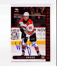 WILMER SKOOG autographed SIGNED '24/25 CHARLOTTE CHECKERS team card