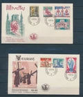 XE70954 Belgium 1958 folklore anti-tuberculosis FDC's used