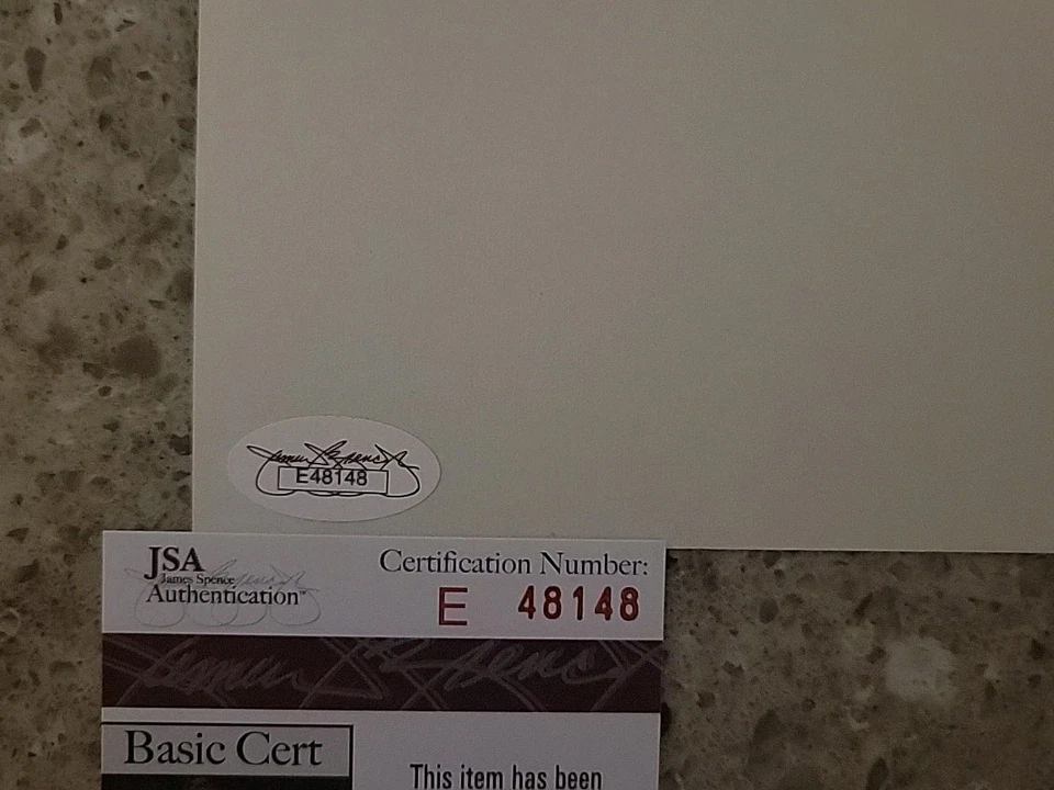 Joe Medwick Jsa  Coa Signed 3x5 Index Card Autograph - Image 2 of 2