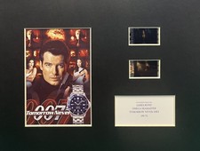 007 JAMES BOND. Tomorrow never  Dies Omega Seamaster 35mm Film Cell  Display