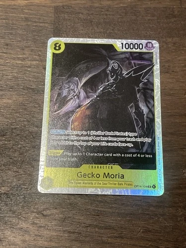 Gecko Moria - OP14-104 SR Foil - THE AZURE SEA'S SEVEN One Piece TCG - ENGLISH
