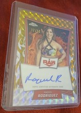 Raquel Rodriguez 2025 Topps Chrome WWE RAW Certified Auto NM Wrestling Card 