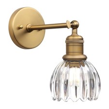RETRO TULIP GLASS SCONCE EDISON FILAMENT BATHROOM KITCHEN BAR WALL LIGHTING