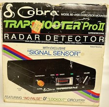 Vintage Cobra Trapshooter Pro II RD-4100 Radar Detector w/ Box Tested Works