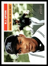 B.J. Upton 2005 Topps Heritage #287 Devil Rays MLB READ FREE SHIP AutographDen