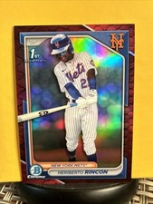 2024 Bowman Chrome Heriberto Rincon Prospect Red Reptilian Refractor /5 BCP-172