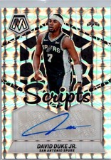David Duke Jr. 2023-24 Panini Mosaic #MS-DDJ Auto San Antonio Spurs