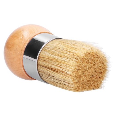 2in Round Head Brush Decoration Paint Round Bristles Wooden Handle Cleaning SET