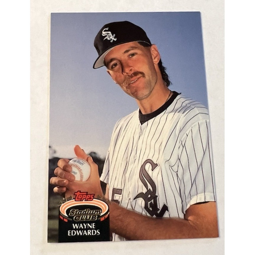 1992 Topps Stadium Club MLB Baseball Card #674 Wayne Edwards Chicago White Sox