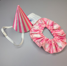 Build A Bear The Frosted Animal Collection Hat & Collar Circle Set BNWT