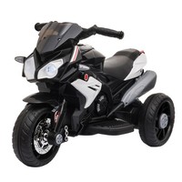 HOMCOM Kids Electric Motorcycle Ride-On Toy, with Three Wheels, Music, Horn