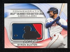 2022 Topps Series 1 MLB Logo Medallion Commemorative Relics Byron Buxton 1b8