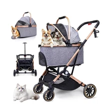 Dog Stroller for Dogs - 3 in 1 Pet Stroller with Detachable Storage... Fast Ship