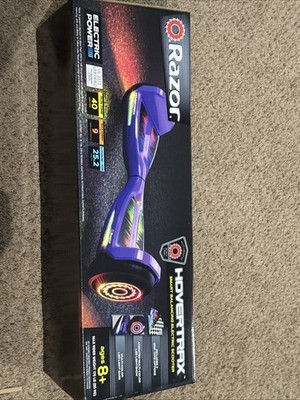 RAZOR BLACK LABEL HOVERTRAX BALANCING ELECTRIC SCOOTER w/ LED - PURPLE - NEW