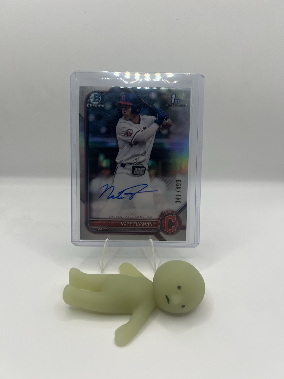 2022 Bowman Draft Chrome Refractor Auto Nate Furman 1st Bowman (#'d /499)